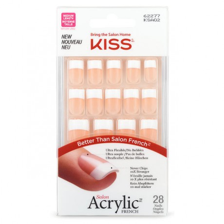 KISS Salon Acrylic French Французские Акриловые самоклеящиеся накладные ногти Sugar Rush 1 Набор