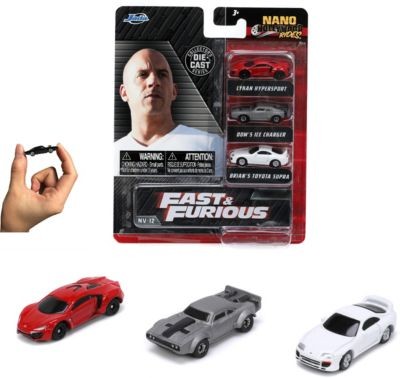 Jada Fast  Furious 3-Pack Nano Cars Wave 4 Fast Furious 3 Pack Nano Cars Wave 4
