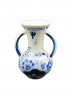 Ваза винтажная малая Delft Blue с цветочным декором, ручная роспись, фарфор, 12 х 9 см, Голландия, 1950-60гг.
