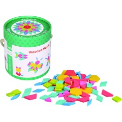 Lelin Holzspielzeug 250 Holzbausteine Mosaik Деревянные игрушки 250 деревянных блоков мозаика