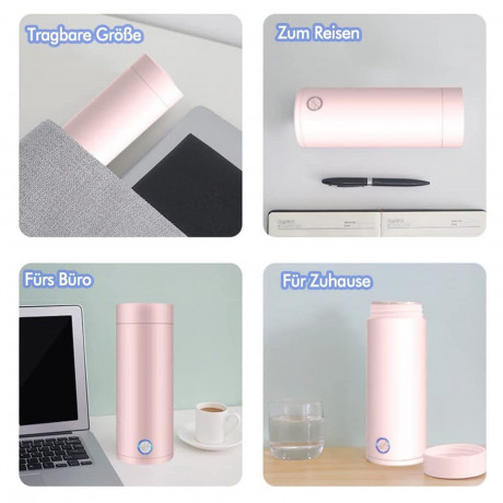 iceagle iceagle Wasserkocher Tragbarer Wasserkocher 5 Minuten schnelles Kochen 400 ml, Mini Wasserkocher mit Netzkabel fur Milch, Kaffee, Wasser Iceagle Kettle Портативный чайник, 5 минут быстрого кипячения, 400 мл, мини-чайник со шнуром питания для моло