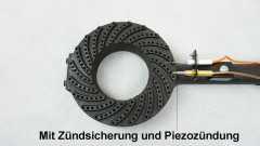 BlueCraft BlueCraft Gaskocher, (mit Piezozundung, Zundsicherung, inkl. Gasschlauch und Gasregler Druckminderer Gas), 10,5 kW 4 Fuss Hockerkocher Campingkocher Gasbrenner 4 Bein, Inkl. Gasschlauch 150 cm und 11 Stufen Gasdruckregler 25-50 mbar verstellbar 