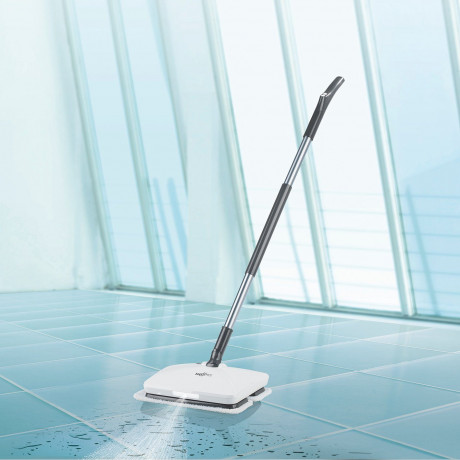 MAXXMEE MAXXMEE Akku-Wischmopp Vibrationsmopp inkl. Spruhfunktion, grau  Беспроводная швабра MAXXMEE, вибрирующая швабра с функцией распыления, серая