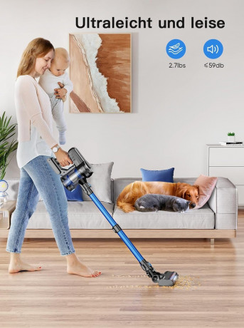 Levoit Levoit Akku-Hand-und Stielstaubsauger, 450,00 W, beutellos, Staubsauger 450W/35000Pa Staubsauger Kabellos Bis zu 55Mins Laufzeit  Беспроводной ручной и стержневой пылесос Levoit, 450,00 Вт, без мешка, пылесос, 450 Вт/35 000 Па, беспроводной пылесос