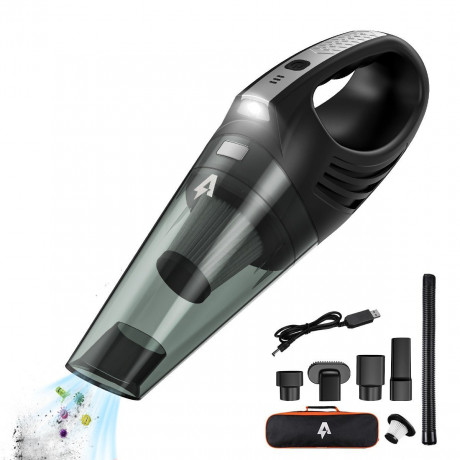 AUDEW AUDEW Akku-Handstaubsauger, 120W Kabellos Handstaubsauger 6000PA Autostaubsauger mit 1x Filter  Беспроводной ручной пылесос AUDEW, беспроводной ручной пылесос мощностью 120 Вт, автомобильный пылесос 6000PA с 1 фильтром