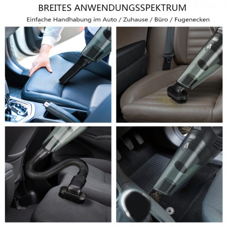 AUDEW AUDEW Akku-Handstaubsauger, 120W Kabellos Handstaubsauger 6000PA Autostaubsauger mit 1x Filter  Беспроводной ручной пылесос AUDEW, беспроводной ручной пылесос мощностью 120 Вт, автомобильный пылесос 6000PA с 1 фильтром