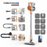 TurboTronic by Z-Line TurboTronic by Z-Line Akku-Hand-und Stielstaubsauger >8 kpa, 45 Min. Laufzeit, ultra-Leichtgewicht Boden Staubsauger, 120 W, beutellos, kabelloser Handsauger mit Wandhalterung rot Беспроводной ручной пылесос TurboTronic by Z-Line &gt