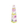 goki Stapelwurfel \/ Stapelturm Safari rosa mit Name personalisiert Штабелируемые кубики / штабелирующая башня Сафари розовый персонализированный с именем
