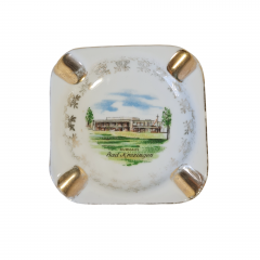 Пепельница винтажная Bavaria &quot;Бад Кроцинген&quot;, фарфор, 8 х 8 см, Германия, 1960-70гг.
