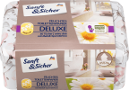 Sanft&amp;Sicher Feuchtes Toilettenpapier Deluxe Kamille Box, Влажная Туалетная бумага Ромашка	 Запасная упаковка + Box, 50 шт