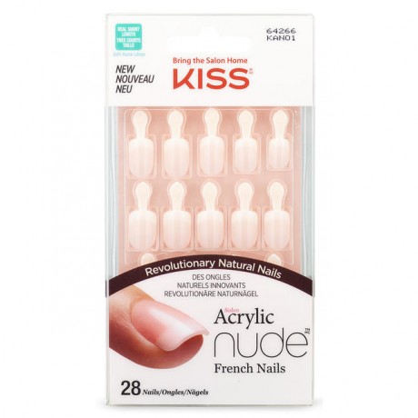 KISS Salon Acrylic Nude French Nails selbstklebende Fingernagel Breathtaking 1 Набор