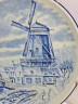 Тарелка декоративная винтажная Delft / Boch "Мельница", фарфор, 16.5 см, Нидерланды, 1970-80гг.
