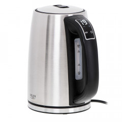 Adler Adler Wasserkocher AD 1340, Edelstahl 1,7L Einstellbar Temperaturregelung Temperaturanzeige silber  Чайник Adler AD 1340, нержавеющая сталь, 1,7 л, регулировка температуры, дисплей температуры, серебро.