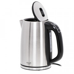Adler Adler Wasserkocher AD 1340, Edelstahl 1,7L Einstellbar Temperaturregelung Temperaturanzeige silber  Чайник Adler AD 1340, нержавеющая сталь, 1,7 л, регулировка температуры, дисплей температуры, серебро.