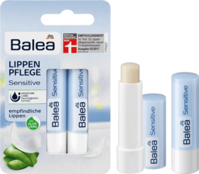 Balea (Балеа) Lippenpflege Sensitive Бальзам с Канделильским и Пчелиным воском для чувствительных губ, 2 шт,