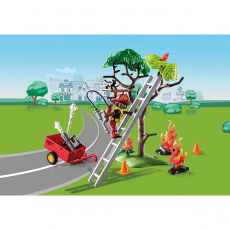 PLAYMOBIL PLAYMOBIL 70917 Duck on Call- Feuerwehr Action. Rette die Katze! PLAYMOBIL 70917 Утка по вызову пожарной команды Action. Спасите кота!