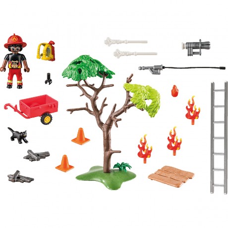 PLAYMOBIL PLAYMOBIL 70917 Duck on Call- Feuerwehr Action. Rette die Katze! PLAYMOBIL 70917 Утка по вызову пожарной команды Action. Спасите кота!