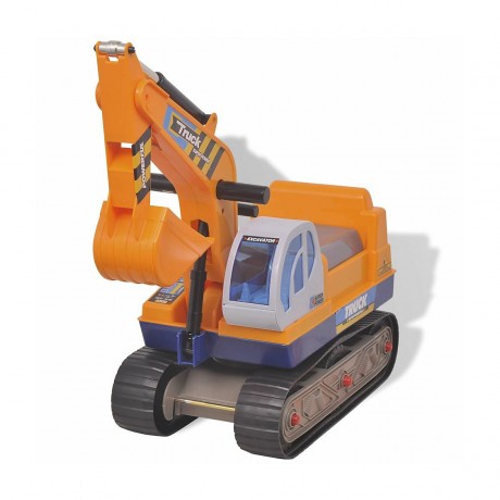 vidaXL Kinderbagger Kunststoff Gelb Kinderfahrzeug Детский Экскаватор Пластиковый Желтый Детский транспорт