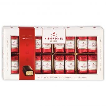 Niederegger Klassiker Подарочная упаковка с 16 конфетами из марципана в индивидуальной упаковке с покрытием из темного шоколада, 200гр