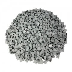 LEGO LEGO 2x2 Dachsteine Hellgrau - 100 Stuck - Light bluish grey Slope 3039 Черепица LEGO 2x2 светло-серая — 100 шт. — светло-голубовато-серая Slope 3039