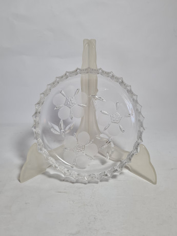 Миски сервировочные винтажные Walther Glas, хрусталь, 6 шт., 15.5 см, Германия, 1960-70гг.
