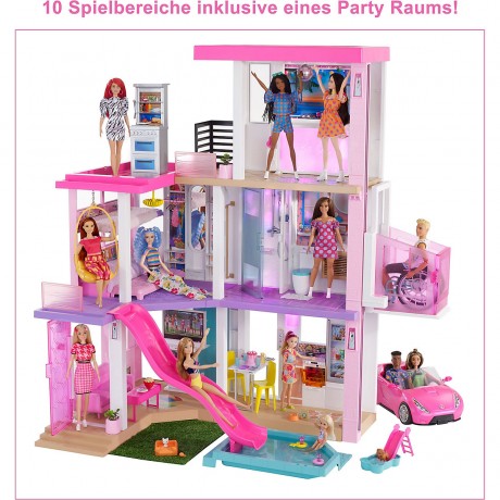 Mattel Barbie Traumhaus mit Zubehor, Маттел Барби Трехэтажный Дом мечты с аксессуарами, 110 см х 105 см