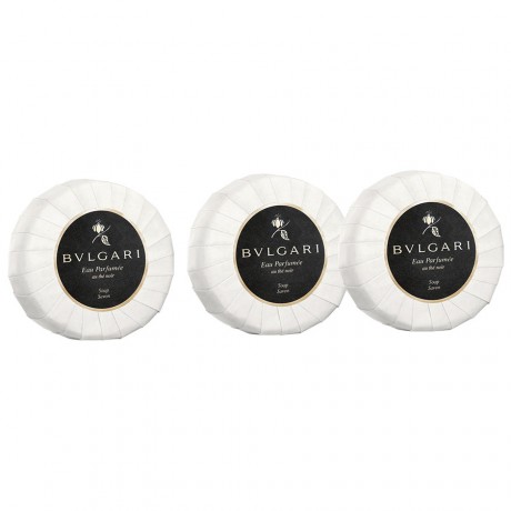 BVLGARI Мыло кусковое Eau Parfumee Au The Noir
