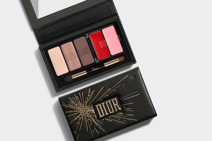 Lippenstifte Sparkling Couture Palette Satin Eyes & Lips Essentials Holiday Couture Collection von DIOR Диор Тени для век и Блеск для губ Лимитированная коллекция