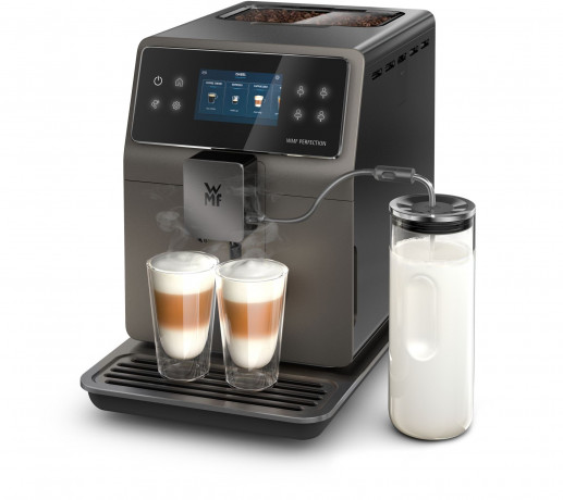 WMF WMF Kaffeevollautomat Perfection 780, Double Thermoblock, Edelstahl-Mahlwerk  Полностью автоматическая кофемашина WMF Perfection 780, двойной термоблок, кофемолка из нержавеющей стали.
