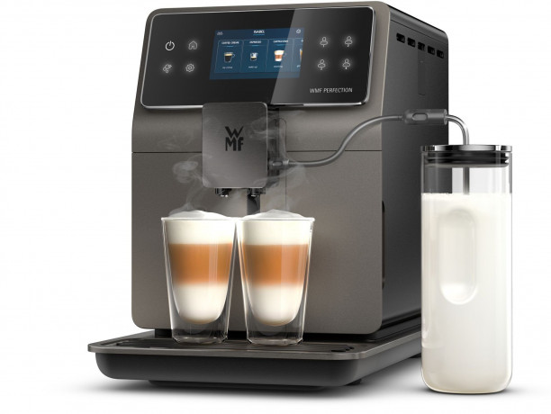 WMF WMF Kaffeevollautomat Perfection 780, Double Thermoblock, Edelstahl-Mahlwerk  Полностью автоматическая кофемашина WMF Perfection 780, двойной термоблок, кофемолка из нержавеющей стали.