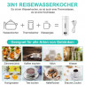 GelldG GelldG Reise-Wasserkocher Reise Wasserkocher Klein, Reisen Elektrische Wassertasse, 300W blau GelldG Дорожный чайник Дорожный чайник Маленькая дорожная электрическая чашка для воды 300 Вт