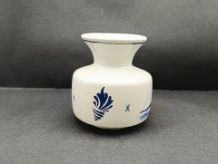 Ваза винтажная малая Delft Blue &quot;Мельницы&quot;, ручная роспись, фарфор, 8 х 9 см, Голландия, 1950-60гг.