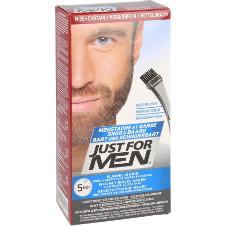 Just For Men Brush in Color Gel mittelbraun Кисть Color Gel Medium Brown
