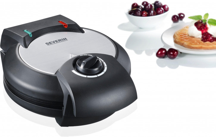 Severin Severin Waffeleisen WA 2103, 1200 W, Waffeln in Herzform, Antihaftbeschichtung, Temperaturregler, Backampel Вафельница Severin WA 2103, 1200 Вт, вафли в форме сердца, антипригарное покрытие, регулятор температуры, подсветка для выпечки