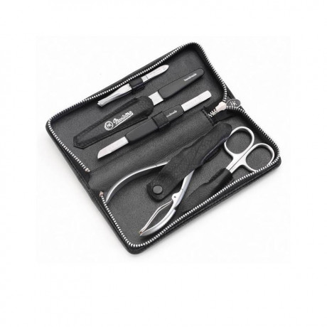 Hans Kniebes Manicure-Etui, geschrumpftes Vollrindleder, 160 x 65 mm  Маникюрный футляр, укороченная натуральная кожа, 160 x 65 мм.