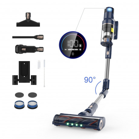 LBF LBF Akku-Stielstaubsauger VICSONIC S7, 480,00 W, 7-in-1 Staubsauger,Touchscreen,180° Faltbar,4 Leistungsstufe,bis 65Min Беспроводной пылесос LBF VICSONIC S7, 480,00 Вт, пылесос 7-в-1, сенсорный экран, складной на 180°, 4 уровня мощности, до 65 минут