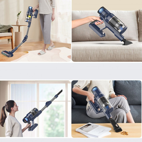 LBF LBF Akku-Stielstaubsauger VICSONIC S7, 480,00 W, 7-in-1 Staubsauger,Touchscreen,180° Faltbar,4 Leistungsstufe,bis 65Min Беспроводной пылесос LBF VICSONIC S7, 480,00 Вт, пылесос 7-в-1, сенсорный экран, складной на 180°, 4 уровня мощности, до 65 минут