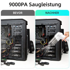 7Magic 7Magic Akku-Handstaubsauger 9000Pa USB Aufladbar Tragbar Leicht Mini Staubsauger Auto-Staubsauger, 120 W, beutellos, 4000mAh Handsauger, fur den Auto, Haus, Kuche, Tierhaare  7Magic беспроводной ручной пылесос 9000Pa USB перезаряжаемый портативный 