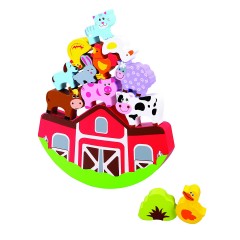 Lelin Holzspielzeug Balancierspiel Huhn mit Eier Деревянная игрушка балансирующая игра курица с яйцами