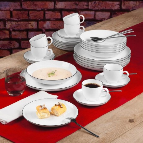 Seltmann Weiden Seltmann Weiden Lido Black Line Teeobertasse 0,14 L Seltmann Weiden Lido Чашка для чая Black Line 0,14 л