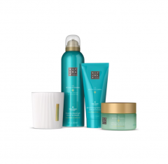 Rituals The Ritual of Karma Gift Set M, Средний подарочный набор 2024 для ухода за телом &quot;Ритуал Кармы&quot;: гель, крем, скраб и свеча