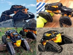 Tamiya Lehrkasten 4-Track Kettenfahrzeug Учебный комплект 4-х гусеничная гусеничная машина