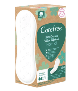 Carefree  Slipeinlagen Organic Cotton Normal 30 St, Карефри Ежедневные прокладки из органического хлопка Normal 30шт, 3 упаковки (90штук)