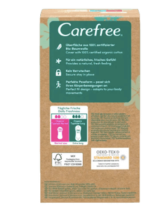 Carefree  Slipeinlagen Organic Cotton Normal 30 St, Карефри Ежедневные прокладки из органического хлопка Normal 30шт, 3 упаковки (90штук)