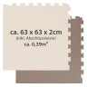 eyepower Puzzlematte Braun Beige 4 Matten je 60x60x2cm + 2 Randstucke Коврик-пазл коричневый бежевый 4 коврика 60x60x2см каждый + 2 края