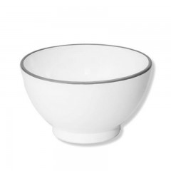 Gmundner Keramik Gmundner Keramik Grauer Rand Muslischale gross 14 cm Керамическая миска для хлопьев Gmundner с серым краем, большая, 14 см