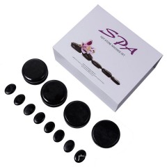 UNIQ Hot Stone Massage Set 16 Steine  Набор для массажа горячими камнями 16 камней