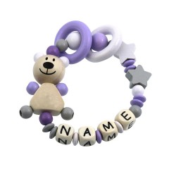 elefantasie Greifling Teddybar Sterne personalisiert mit Namen Игрушечный плюшевый батончик с цепляющими звездами