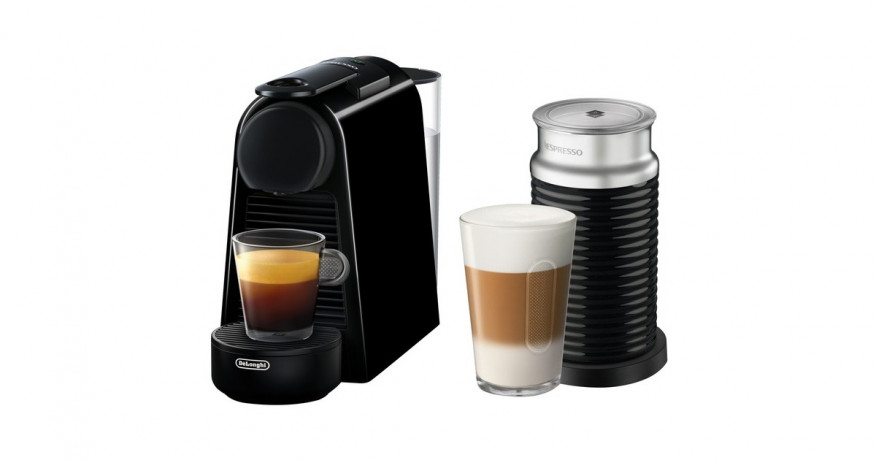 DeLonghi DeLonghi Nespresso Essenza Mini & Aeroccino3 EN85.BAE, Kapselmaschine schwarz  schwarz DeLonghi Nespresso Essenza Mini &amp; Aeroccino3 EN85.BAE, капсульная машина черный