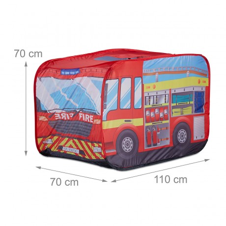 relaxdays Spielzelt Feuerwehr fur Kinder Игровая палатка пожарная команда для детей